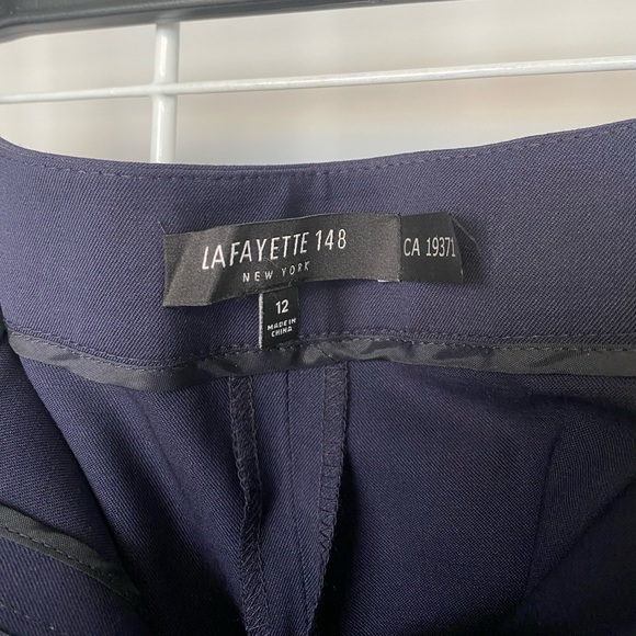 Lafayette 148 New York Dress Pants Blue - Picture 6 of 10